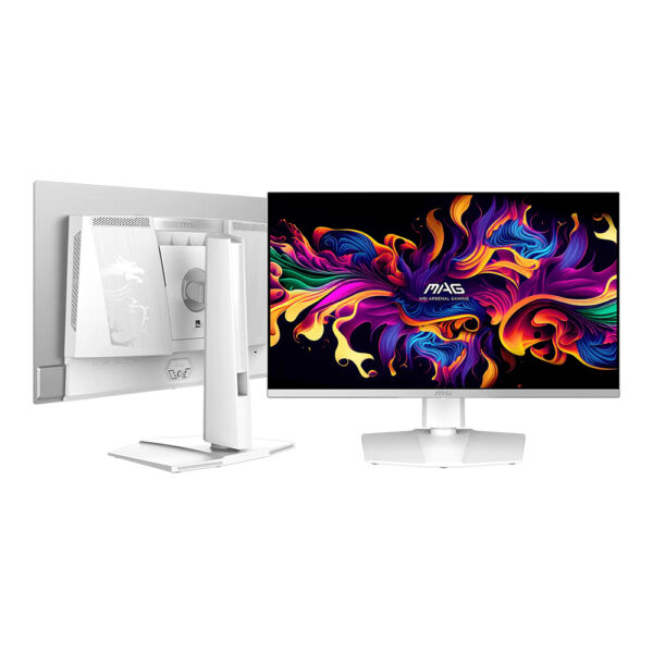 MSI MAG 272QPW X28 - شاشة ألعاب QD-OLED مقاس 27 بوصة بدقة WQHD 280 هرتز ووقت استجابة 0.03 مللي ثانية مع HDMI 2.1 - باللون الأبيض