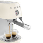 Smeg 50's Style Aesthetic Espresso Coffee Machine with Pump - Cream - Image 3