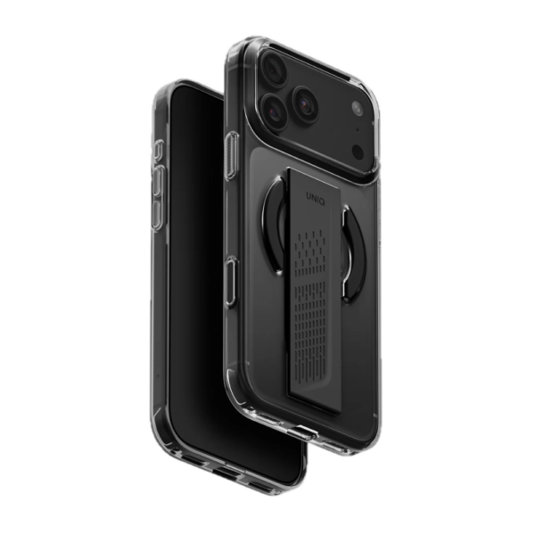 Uniq Heldro Air Grip Case for iPhone 18 Pro Max - Tinted Smoke