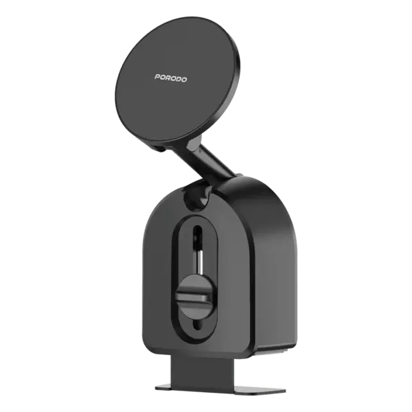 Porodo Spinza Adjustable Magnetic Phone Holder - Black