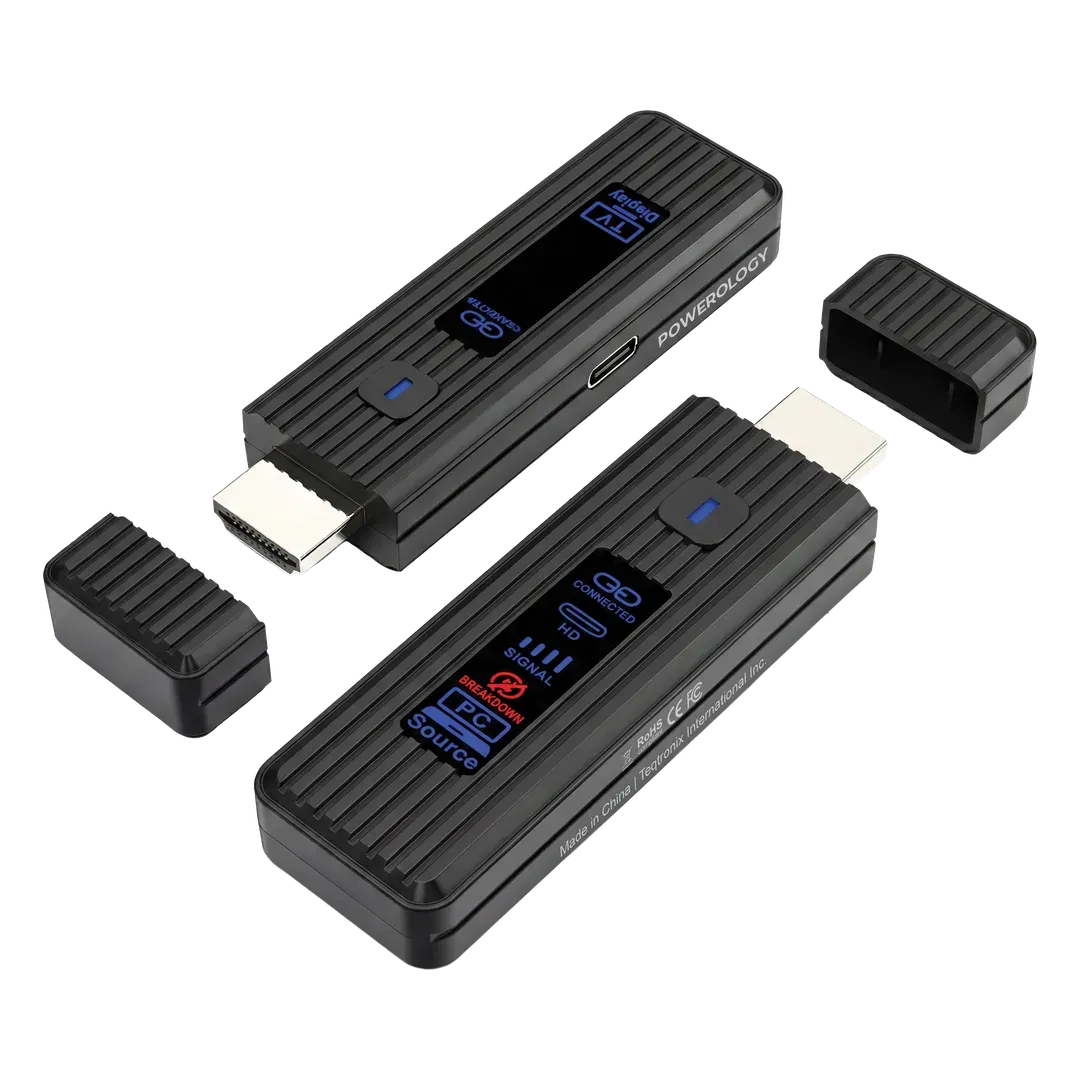 PWL50DBK Powerology VELINK Wireless HDMI Transmitter Receiver - Black Powerology VeLink Wireless HDMI Transmitter & Receiver - Black - Image 1