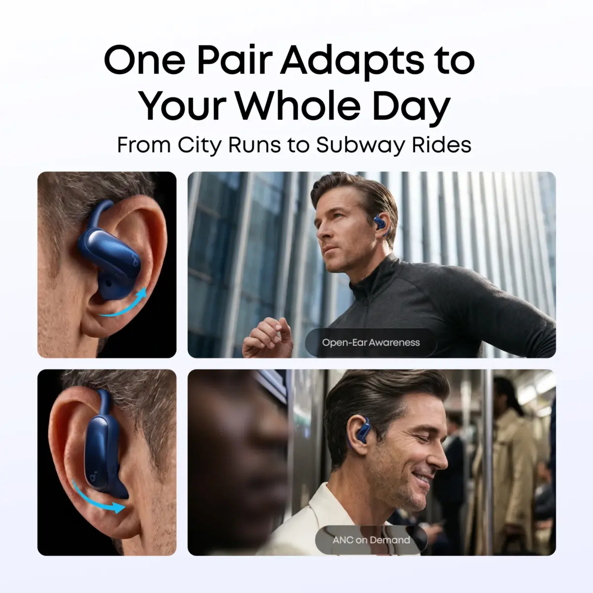 Anker Soundcore Aerofit 2 Pro | 2-in-1 Earbuds That Switch Between Open-ear And Anc Modes - Image 3