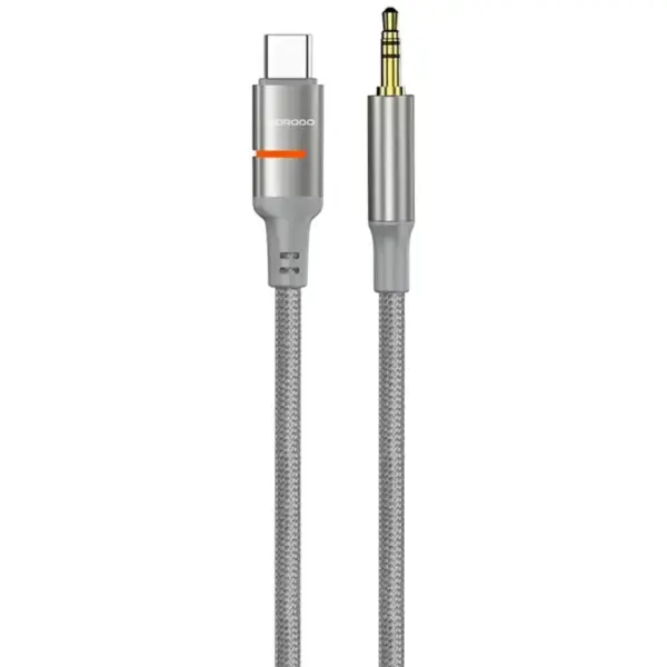 Porodo AUX to USB-C LED Light Cable - Gray
