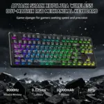 ATTACK SHARK X87 ULTRA Wireless Mechanical Keyboard With 8K Wireless Receiver - Ink Shade - Image 2