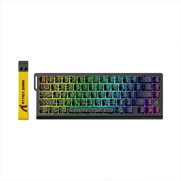 Attack Shark X68 He Rapid Trigger 60% Wired 8khz Mechanical Gaming Keyboard (Magnetic Switch)