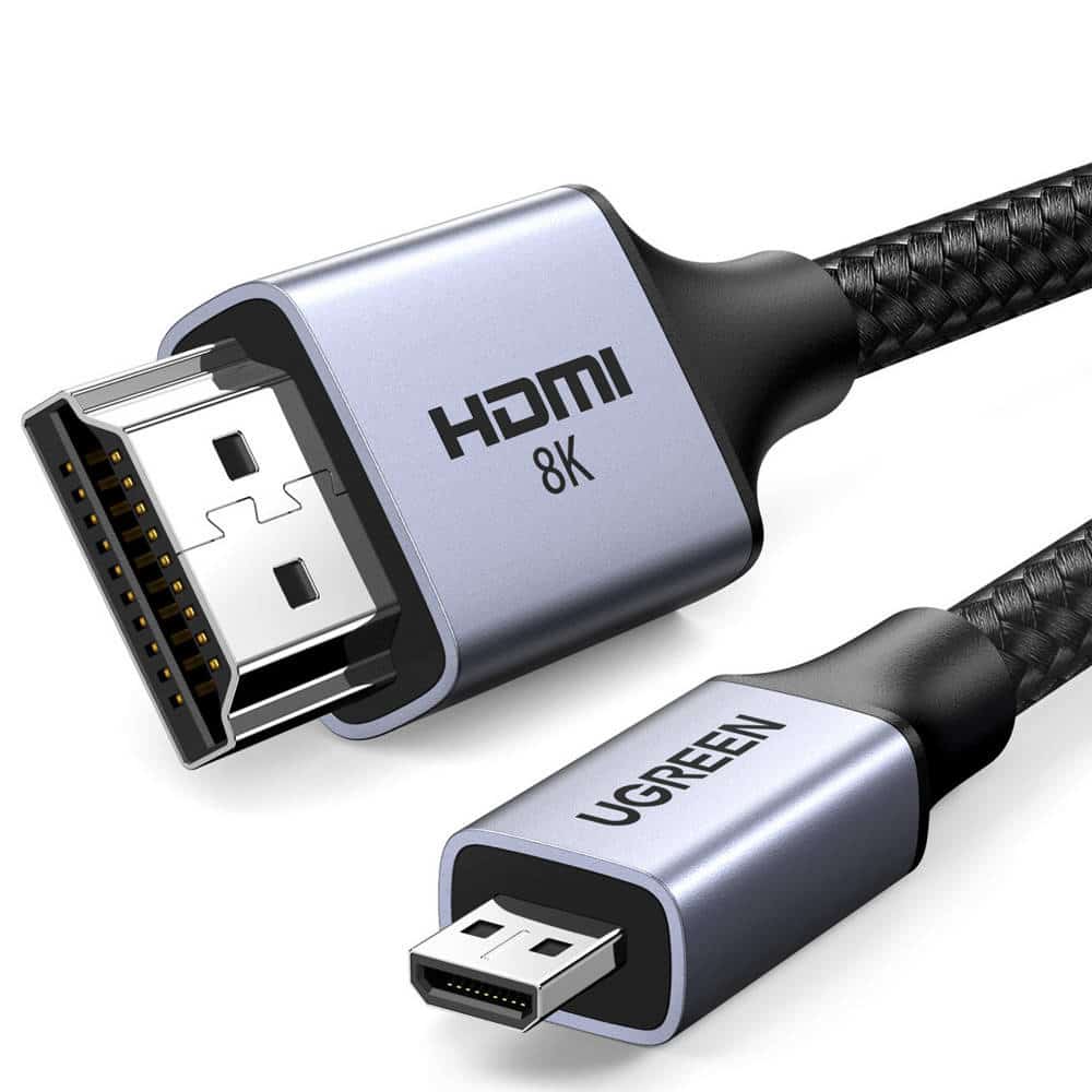 dfgdfgdrtg Ugreen كابل Micro HDMI إلى HDMI بدقة 8K بطول 2 متر - الصورة 1