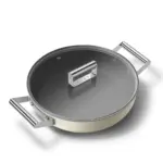 Smeg 50's Style 28 cm Non-stick Deep pan - Cream - Image 4