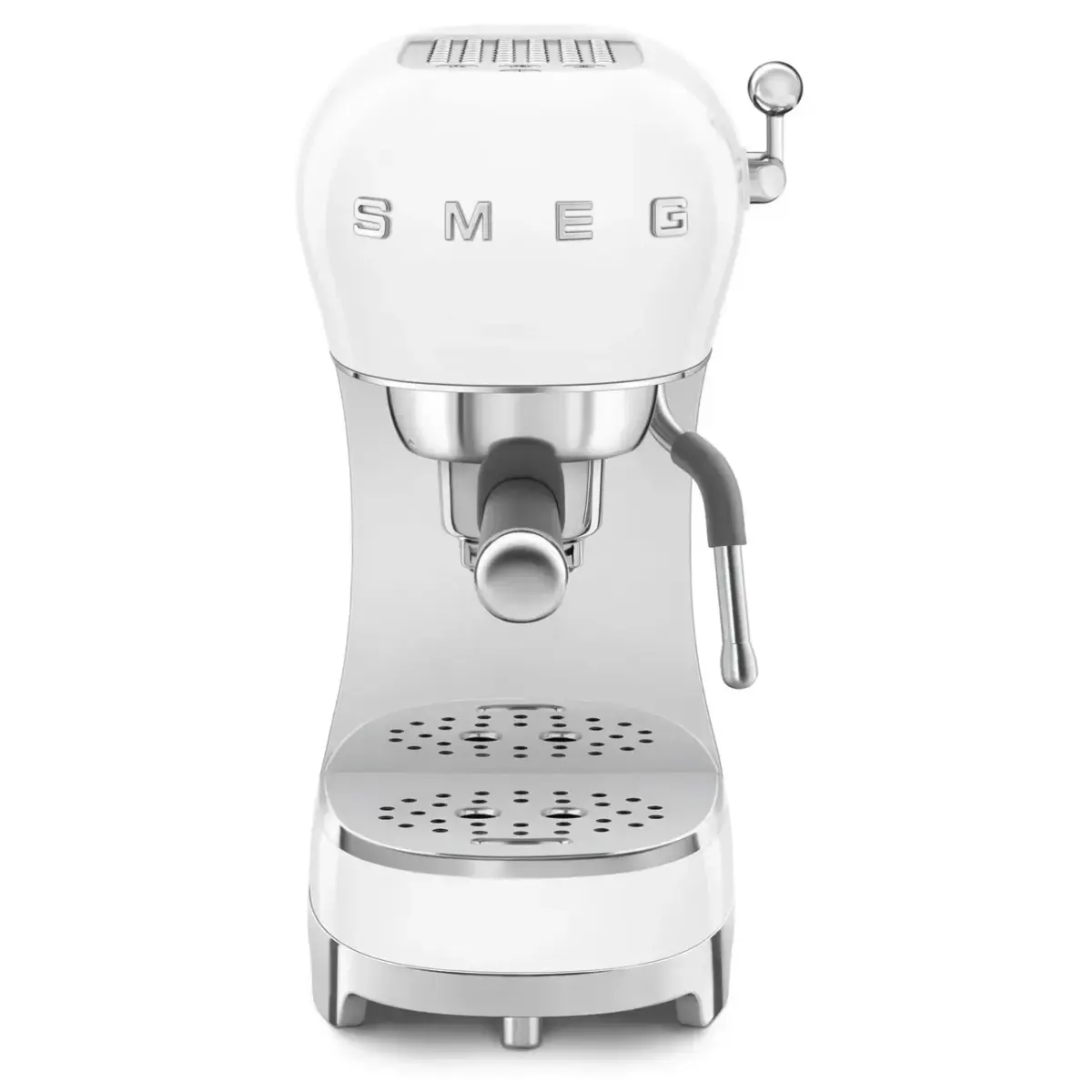 Smeg 50's Style Espresso Coffee Machine with Steam Wand - White - Image 2