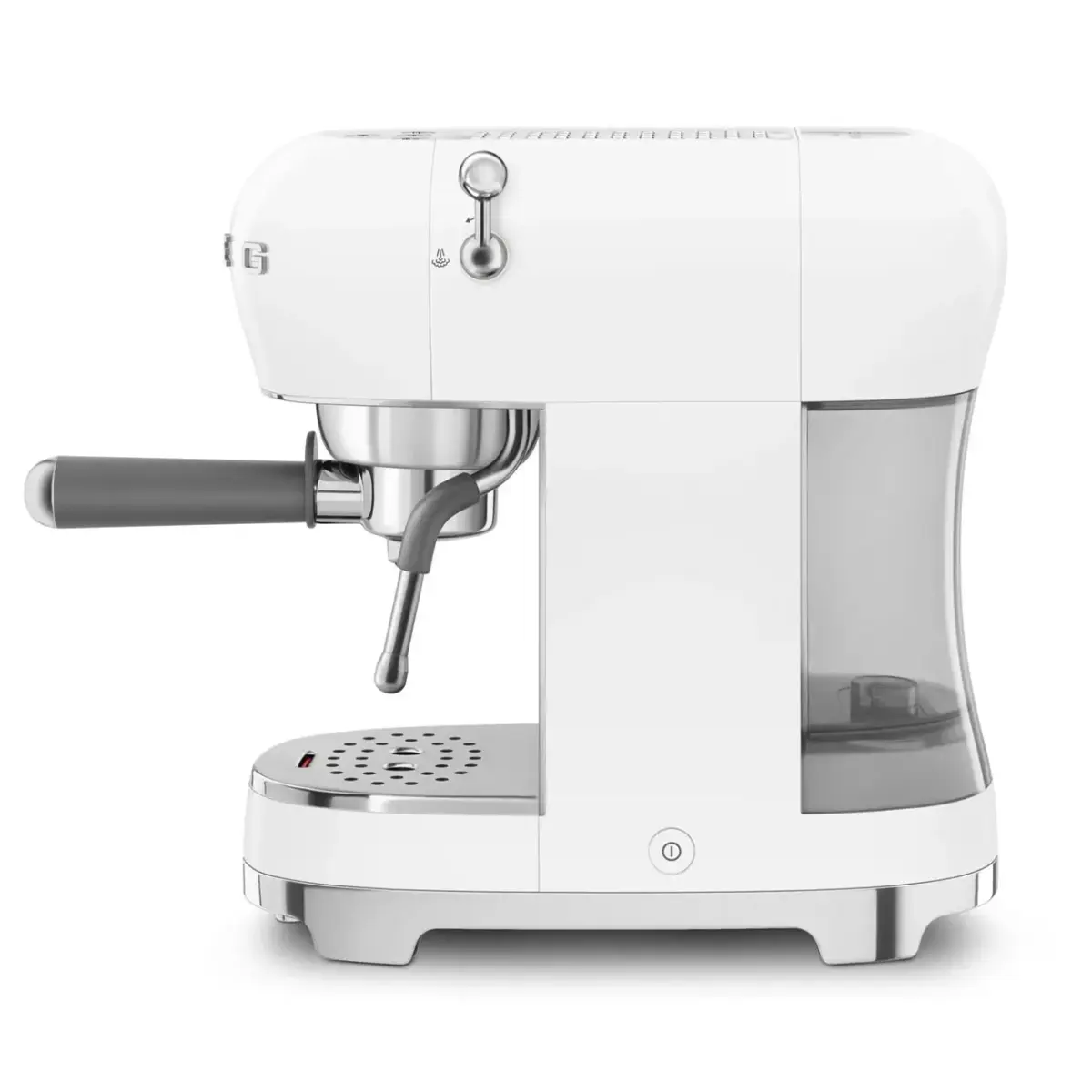 Smeg 50's Style Espresso Coffee Machine with Steam Wand - White - Image 4