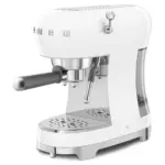 Smeg 50's Style Espresso Coffee Machine with Steam Wand - White - Image 3
