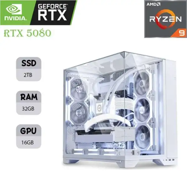 LIAN LI GAMING PC | AMD RYZEN 9 9950X3D | RTX 5080 16GB | 32GB RAM | 2TB SSD
