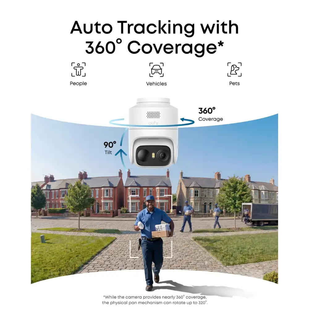 ⁦حزمة Eufy Cam C37 من كاميرتين مع HomeBase Mini - أبيض⁩ - الصورة ⁦3⁩
