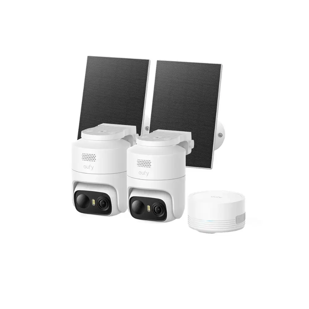 ⁦حزمة Eufy Cam C37 من كاميرتين مع HomeBase Mini - أبيض⁩ - الصورة ⁦2⁩