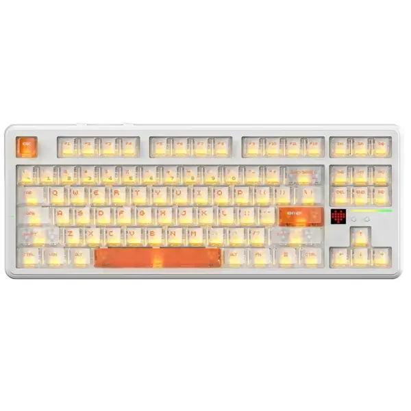 ATTACK SHARK X87 ULTRA Wireless Mechanical Keyboard With 8K Wireless Receiver - Iced Orange