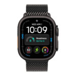 Apple Watch Ultra 4, GPS + Cellular, 49mm, Black Titanium Case with Black Titanium Milanese Loop - M