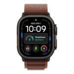 Apple Watch Ultra 4, GPS + Cellular, 49mm, Black Titanium Case with Burgundy Alpine Loop - M