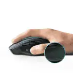 UGREEN Ergonomic Wireless Mouse 2.4G 4000DPI Silence Design – Black - Image 4