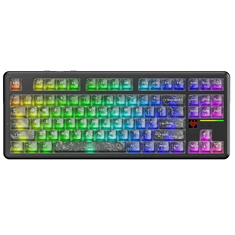 _k312 ATTACK SHARK X87 ULTRA Wireless Mechanical Keyboard With 8K Wireless Receiver - Ink Shade - Image 1