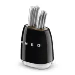 Smeg 50's Style Knife block Set - Black - Image 2