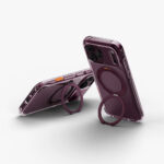 Uniq Swivix 360 Rotating Kickstand Case for iPhone 18 Pro Max - Deep Burgundy - Image 4