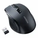 UGREEN Ergonomic Wireless Mouse 2.4G 4000DPI Silence Design – Black - Image 2