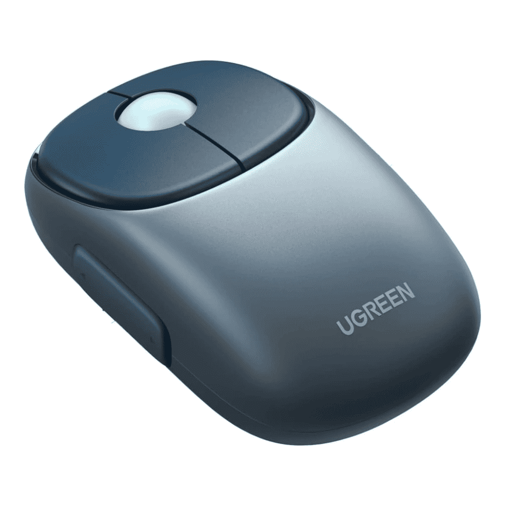 kljwlkd ماوس UGREEN MU102 بتقنية Bluetooth والاتصال اللاسلكي مع بطارية قابلة لإعادة الشحن - أزرق - الصورة 1