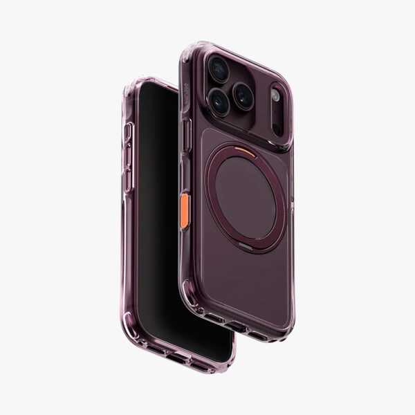 Uniq Swivix 360 Rotating Kickstand Case for iPhone 18 Pro Max - Deep Burgundy