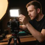 Porodo Lifestyle Cannes Capture Rechargeable Handheld Photography Fill Light - White - Image 3