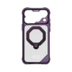 ⁦حافظة SkinArma Saturn تدعم MagSafe مع مسند دوار Rotating Kick-Stand لهاتف iPhone 18 Pro Max - عنابي⁩ - الصورة ⁦4⁩