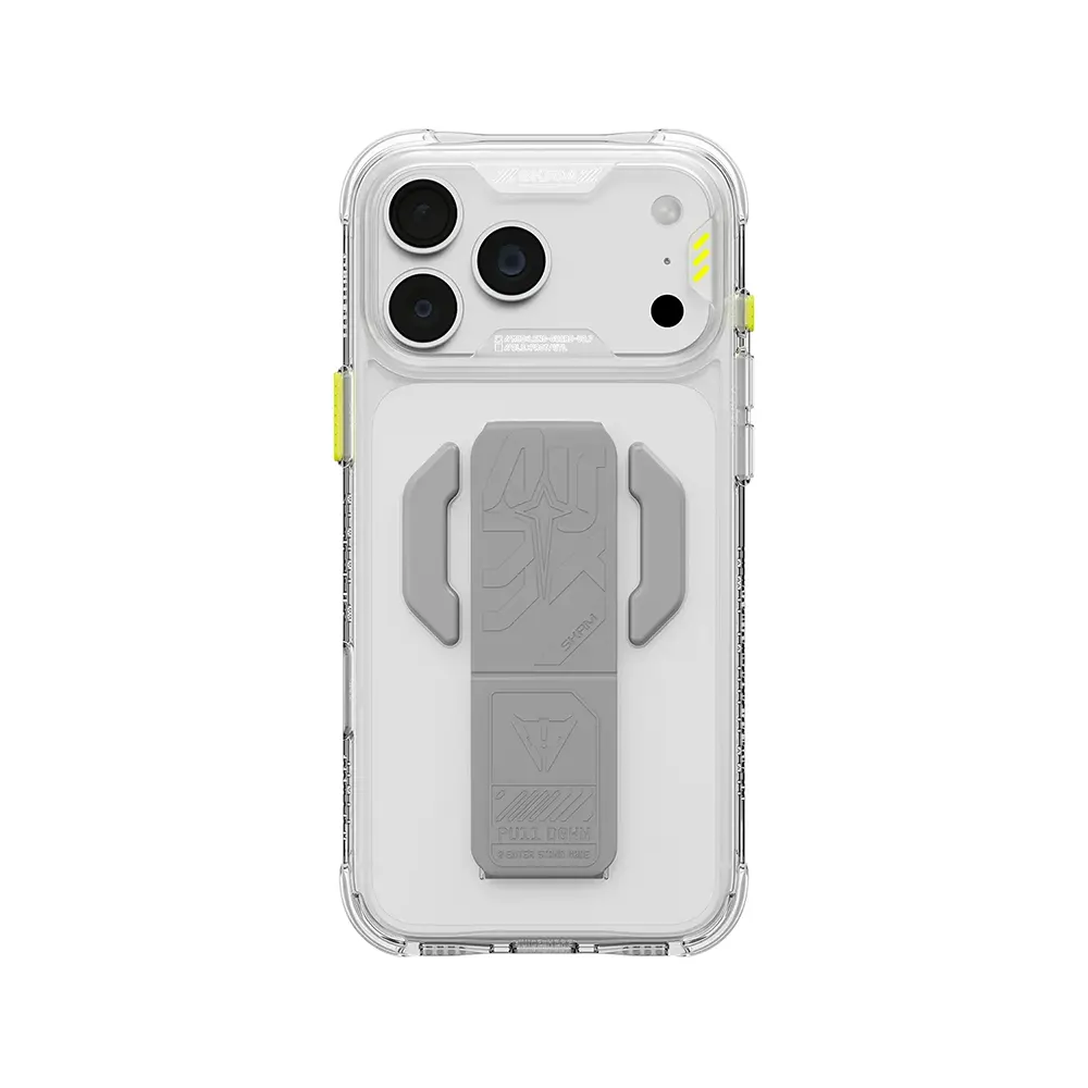 ;l2d21 SkinArma Helio CE Clear MagSafe Case With Grip Stand for iPhone 18 Pro - Image 1