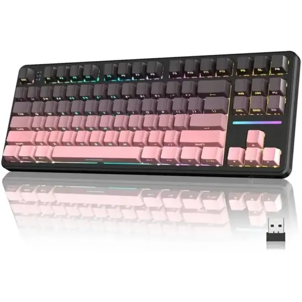 ATTACK SHARK X87 Tri-mode Gasket Mechanical Wireless Keyboard - Blackberry
