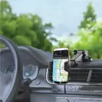 Porodo Blue Cradle Suction Car Phone Holder - Black - Image 3