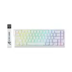 ATTACK SHARK X68 HE Rapid Trigger 60% Wired 8KHz Mechanical Gaming Keyboard (Magnetic Switch) - White Contour Line