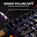 Attack Shark X68 He Rapid Trigger 60% Wired 8khz Mechanical Gaming Keyboard (Magnetic Switch) - Image 4