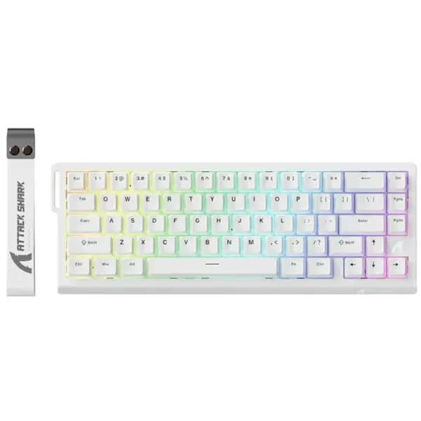 ATTACK SHARK X68 HE Rapid Trigger Keyboard Magnetic Switch - White