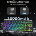 ATTACK SHARK X87 ULTRA Wireless Mechanical Keyboard With 8K Wireless Receiver - Ink Shade - Image 4