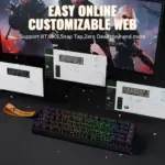 ATTACK SHARK X68 MAX HE Rapid Trigger Aluminum Wired  Keyboard Magnetic Switch - Black Contour - Image 3