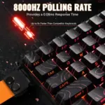 ATTACK SHARK X68 MAX HE Rapid Trigger Aluminum Wired  Keyboard Magnetic Switch - Black Contour - Image 2