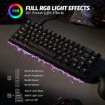 ATTACK SHARK X68 HE Rapid Trigger Keyboard Magnetic Switch - Black - Image 2
