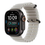 Apple Watch Ultra 4, GPS + Cellular, 49mm, Natural Titanium Case with Translucent Grey Ocean Band - Image 2