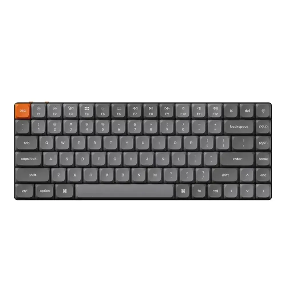 lk12d Keychron K3 Max QMK/VIA Wireless Mechanical Keyboard, 75% Layout Programmable, RGB LED, Gateron Red Switch Hot-Swap, Aluminum Frame Bluetooth/USB-C - (Arabic Layout) - Image 1