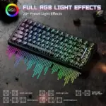 ATTACK SHARK X82 PRO HE Wireless Rapid Trigger Gaming Keyboard Magnetic Switch - Black Contour Line - Image 3