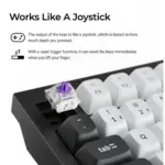 Keychron Q6 HE QMK Wireless Keyboard Gateron double-rail magnetic switch 2.4 GHz / Bluetooth / Type-C wired (Arabic Layout) - Image 4