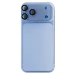 ⁦واقي عدسات الكاميرا Levelo Trio Pro لهاتف iPhone 18 Pro Max - أزرق فاتح⁩ - الصورة ⁦2⁩