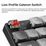 Keychron K5 Max 100% QMK/VIA ultra-slim Wireless Mechanical Keyboard 2.4 GHz, Bluetooth Red Switch - (Arabic Layout) - Image 4