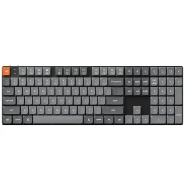 Keychron K5 Max 100% QMK/VIA ultra-slim Wireless Mechanical Keyboard 2.4 GHz, Bluetooth Red Switch - (Arabic Layout)