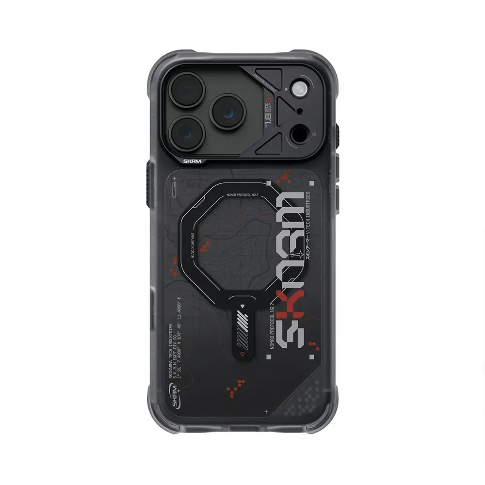 lkdede حافظة SkinArma Sonar تدعم MagSafe لهاتف iPhone 18 Pro Max - أسود - الصورة 1