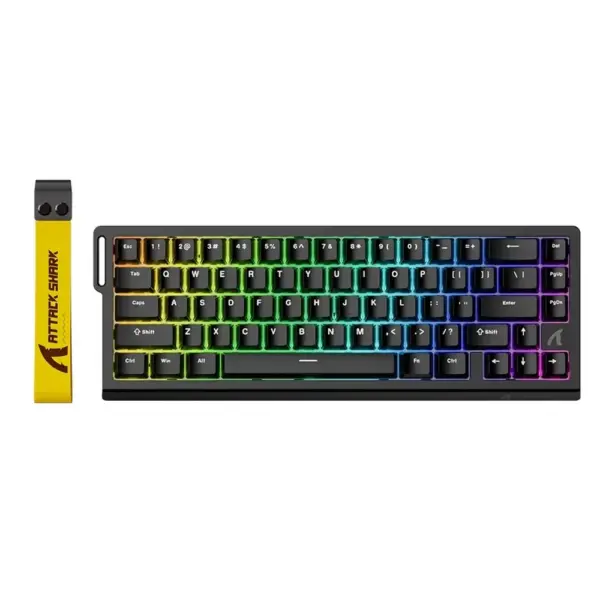 ATTACK SHARK X68 HE Rapid Trigger Keyboard Magnetic Switch - Black
