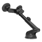 Porodo Dax-L Dual MagSafe Car Phone Mount with Adjustable Telescopic Arm - Black - Image 3