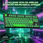 ATTACK SHARK X87 ULTRA Wireless Mechanical Keyboard With 8K Wireless Receiver - Shadow Jade - Image 2